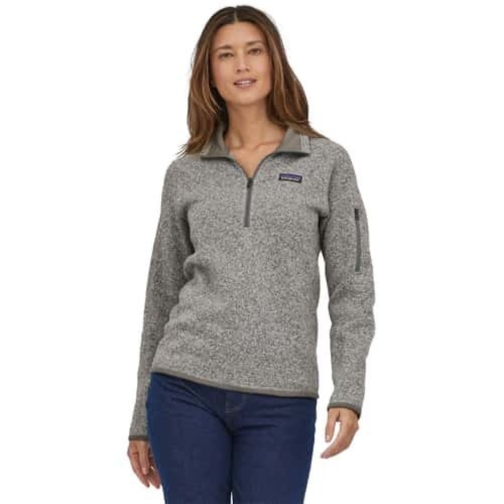Patagonia Better Sweater Fleece Pullover Gray Women's Medium Quarter Zip Pocket